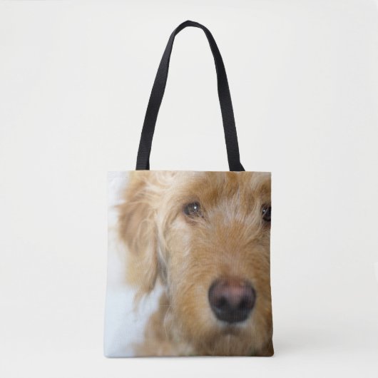 Goldendole Puppy Closeup Tote Bag (Voorkant)