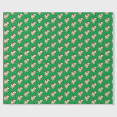 Goldendole Puppy Kerstmis Cadeaupapier (Vlak)