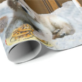 Goldendole Puppy Kerstmis Cadeaupapier (Rol Hoek)