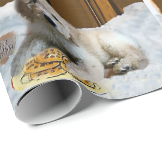 Goldendole Puppy Kerstmis Cadeaupapier (Rol Hoek)