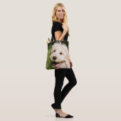 Goldendole Puppy Panting Tote Bag (Op model)