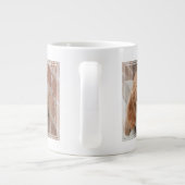 Goldendole Puppy Peeking Grote Koffiekop (Achterkant)