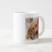 Goldendole Puppy Peeking Grote Koffiekop (Voorkant rechts)