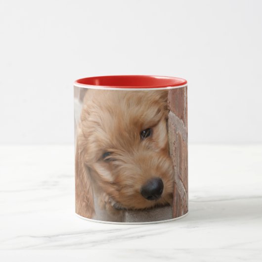 Goldendole Puppy Peeking Mok (Midden)
