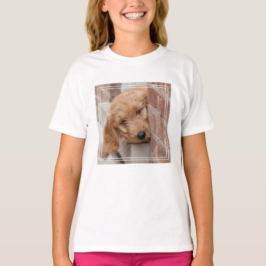 Goldendole Puppy Peeking T-shirt (Voorkant)