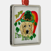 Goldendole St Patricks Day Metalen Ornament (Rechts)