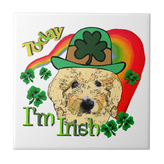 Goldendole St Patricks Day Tegeltje (Voorkant)