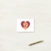 Goldendole Valentijn Heart Golden Doodle Dog Post-it® Notes (Op bureau)