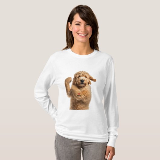 Goldendole werkout Dog mama Dog Dad grappiggift T- T-shirt (Voorkant volledig)
