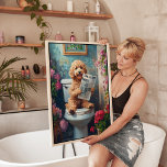 Goldendoodle Art | Goldendoodle op toilet badkamer Canvas Afdruk<br><div class="desc">Breng je liefde voor Goldendoodles tot leven met dit prachtige stuk trendy muurkunst! 🐾 Of u nu op zoek bent naar textielkunst of een unieke Goldendoodle-esthetiek, dit kunstwerk combineert charme en creativiteit prachtig. Perfect voor hondenliefhebbers, deze Goldendoodle-tekening legt elk speels detail vast, waardoor het een must-have hondenmuurkunst is naast je...</div>