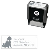 Goldendoodle Baby shower Dog Zelfinktende Stempel (In situ)