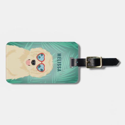 Goldendoodle Bagagelabel (Voorkant horizontaal)