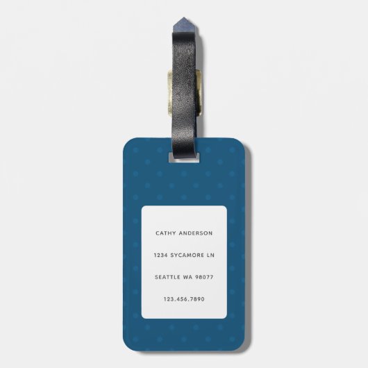 Goldendoodle Bagagelabels (Achterkant verticaal)