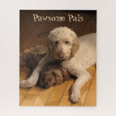 Goldendoodle Beste Vrienden – Schattig Dog Duo Legpuzzel (Verticaal)