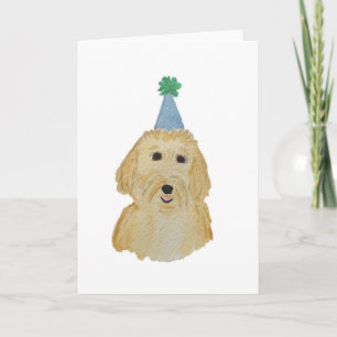 Goldendoodle Birthday Card Kaart