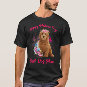 Goldendoodle Bloem Gelukkige Moederdag tot het bes T-shirt