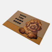 Goldendoodle Buitendeurmat Deurmat (Schuin)