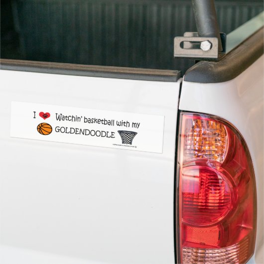GOLDENDOODLE BUMPERSTICKER (Op Truck)