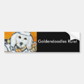 Goldendoodle Bumpersticker (Voorkant)