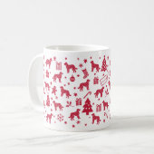 Goldendoodle Christmas Design Koffiemok (Voorkant links)