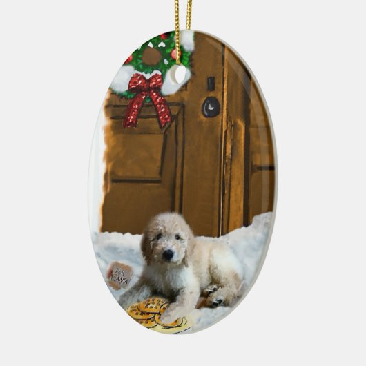 Goldendoodle Christmas Gifts Ornament (Links)