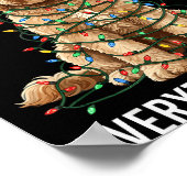 Goldendoodle Christmas I'm Fine Everything Is Fine Poster (Hoek)