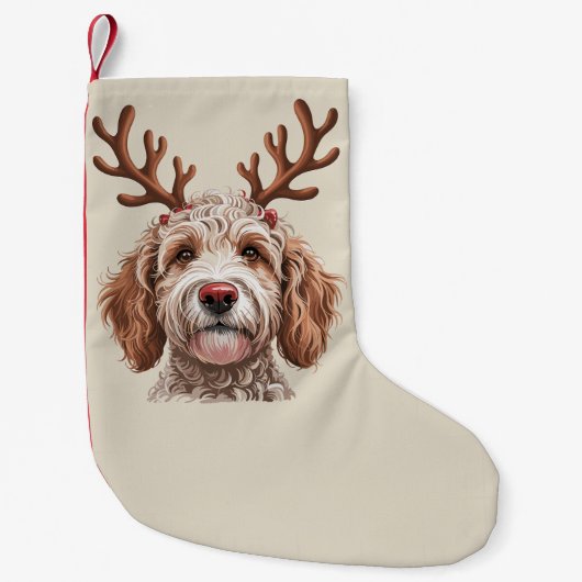 Goldendoodle Christmas Lover Dog Mom Gift Kleine Kerstsok (Voorkant)