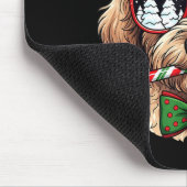 Goldendoodle Christmas Reindeer Holiday Dog Lover  Muismat (Hoek)