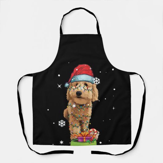 Goldendoodle Christmas Santa Funny Dog Lover Gift Schort (Voorkant)