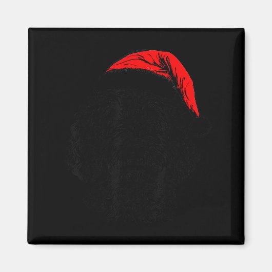 Goldendoodle Christmas Santa Hat Xmas Pajama Golde Magneet (Voorkant)