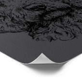 Goldendoodle Christmas Santa Hat Xmas Pajama Golde Poster (Hoek)