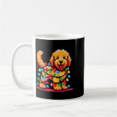 Goldendoodle Christmas Tree Xmas Lights Golden Doo Koffiemok (Links)