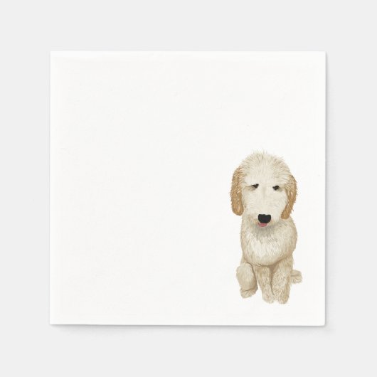 Goldendoodle Cocktail servet -  (Voorkant)