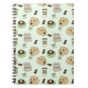 Goldendoodle Coffee & Books Spiraal Notebook Notitieboek
