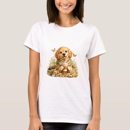 Goldendoodle Coffee T-shirt (Voorkant)