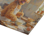 Goldendoodle Cooking in Kitchen Snijplank (Hoek)