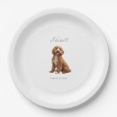 Goldendoodle Custom Huisdier bruiloft Papieren Bordje (Voorkant)
