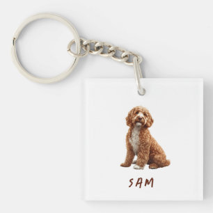 Goldendoodle Custom Pet Sleutelhanger