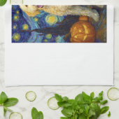 Goldendoodle Cute Dog Halloween Jack O Lantern Pum Theedoek (Gevouwen)