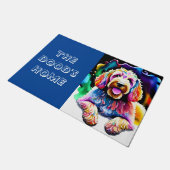 Goldendoodle Deurmat Schattige Dog (Schuin)