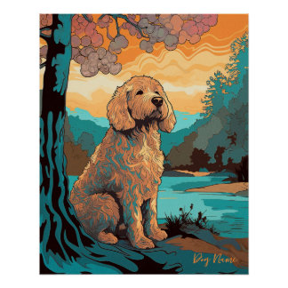 Goldendoodle Dog 004 - Bruno Pokopen Perfect Poster
