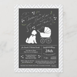 Goldendoodle Dog Baby shower Genderneutraal Kaart