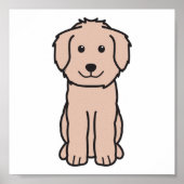 Goldendoodle Dog Cartoon Poster (Voorkant)