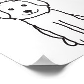 Goldendoodle Dog Cartoon Poster (Hoek)