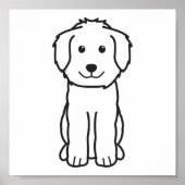 Goldendoodle Dog Cartoon Poster (Voorkant)