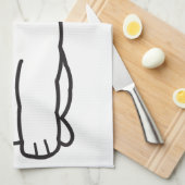 Goldendoodle Dog Cartoon Theedoek (Quarter Fold)