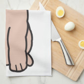 Goldendoodle Dog Cartoon Theedoek (Quarter Fold)