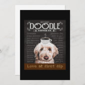 Goldendoodle Dog Coffee Company 2 Feestdagenkaart (Voorkant / Achterkant)