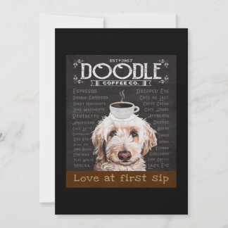 Goldendoodle Dog Coffee Company 2 Feestdagenkaart