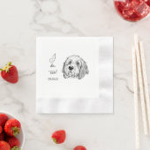 Goldendoodle Dog gepersonaliseerd doe ik ook Servet (Insitu)